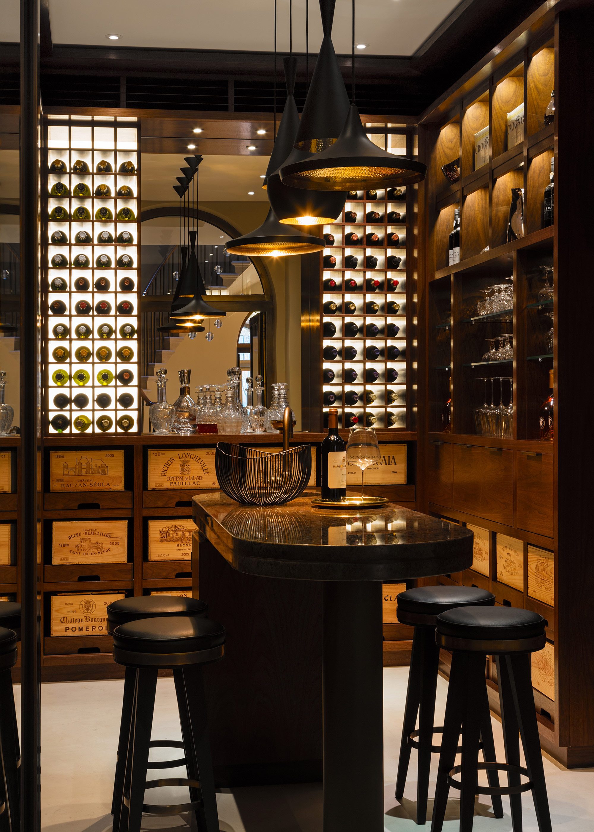 Honky Interior Design Hampstead London Wine Cellar